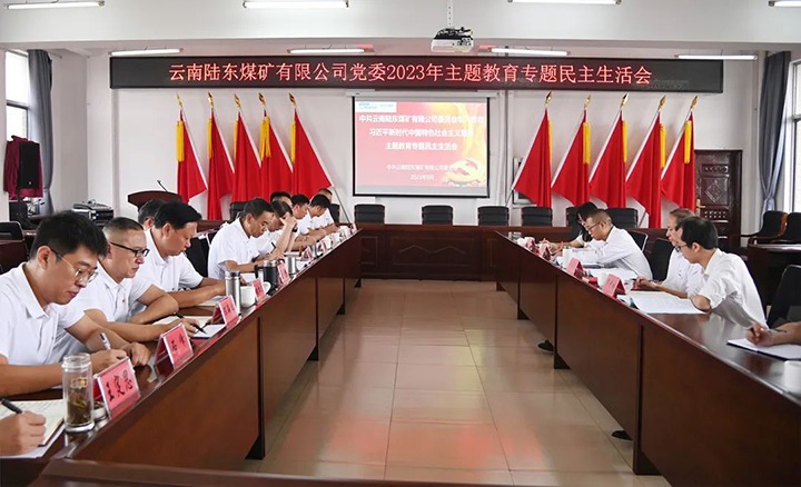 【主题教育】云煤（LETOU乐投）集团党委委员、纪委书记翁立志到陆东煤矿公司领导主题教育专题民主生涯会